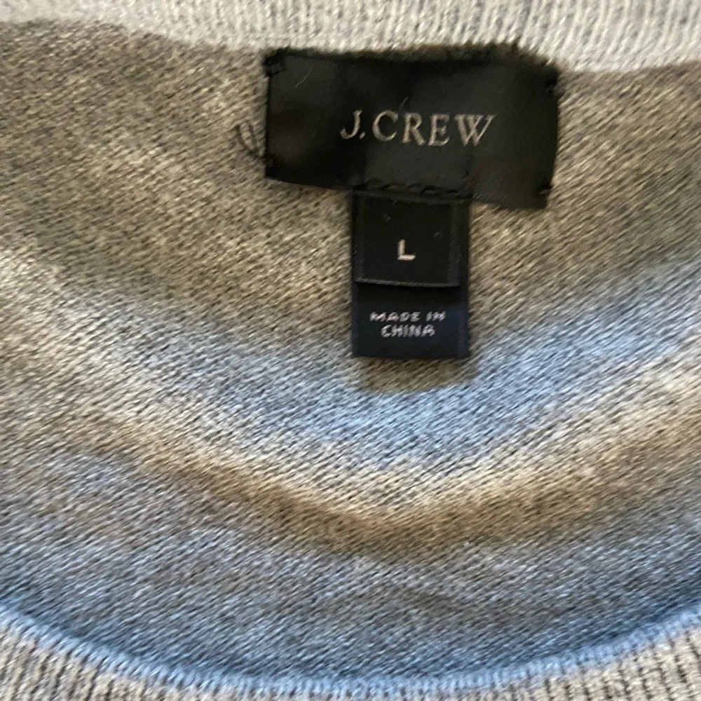 J Crew gray cotton sweater size L